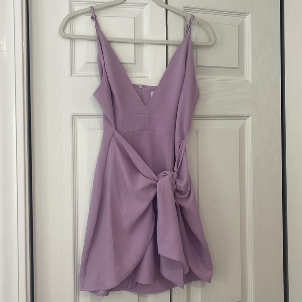 TOBI purple mini wrap dress size S